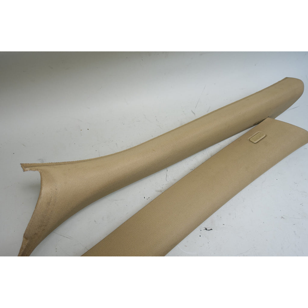 2007-2013 BMW E70 X5 SAV Front Windshield A- Pillar Column Covers Beige OEM