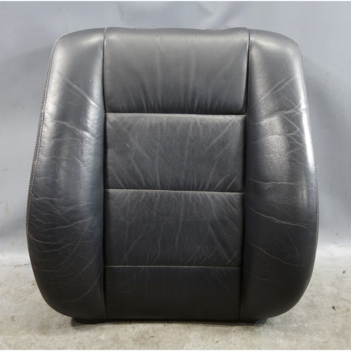 1988-1992 BMW E32 7-Series Front Seat Backrest Cushion Black Leather OEM
