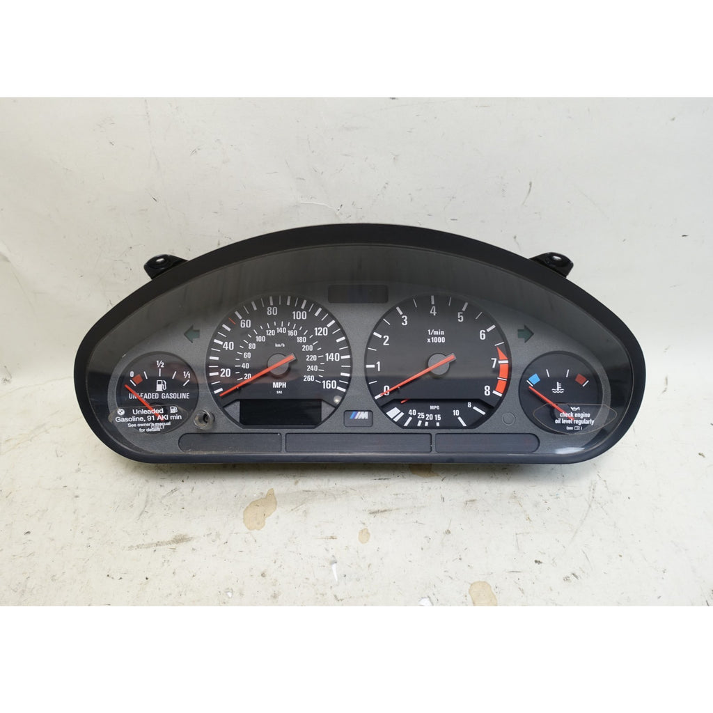 96-99 BMW E36 M3 ///M S52 Factory Instrument Gauge Cluster Speedo MPH 143k OEM