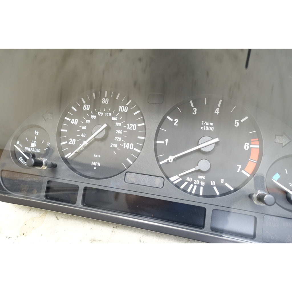 Damaged 2000 BMW E39 540i M62TU Instrument Gauge Cluster Hi-OBC OEM