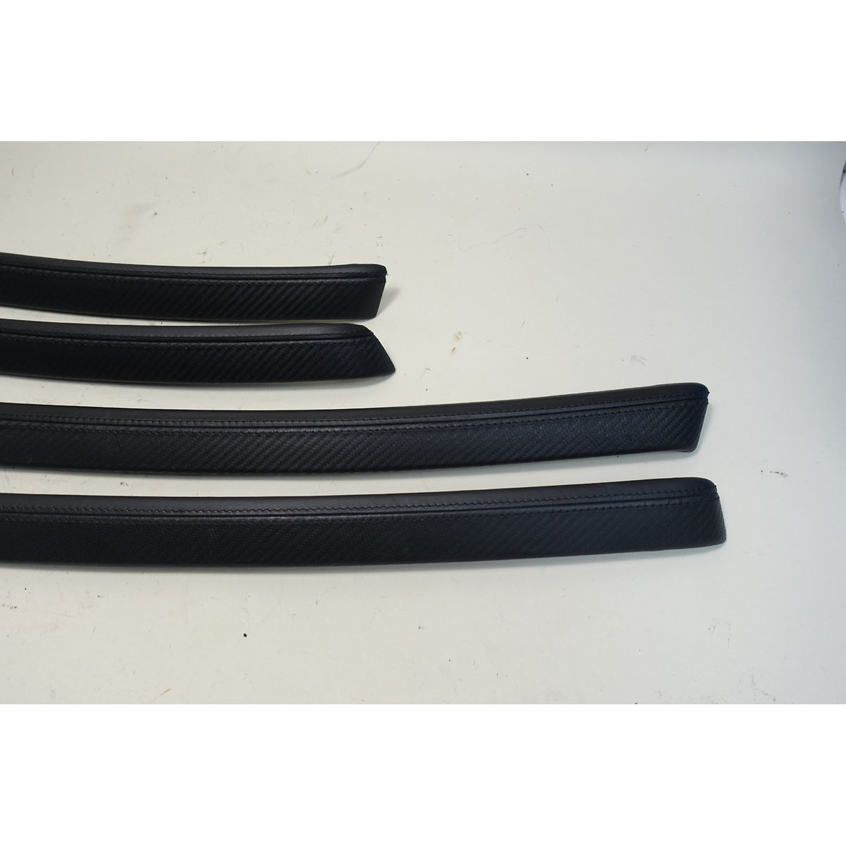 2008-2013 BMW E92 E93 M3 Interior Armrest Trim Set Carbon Structure Leather OE