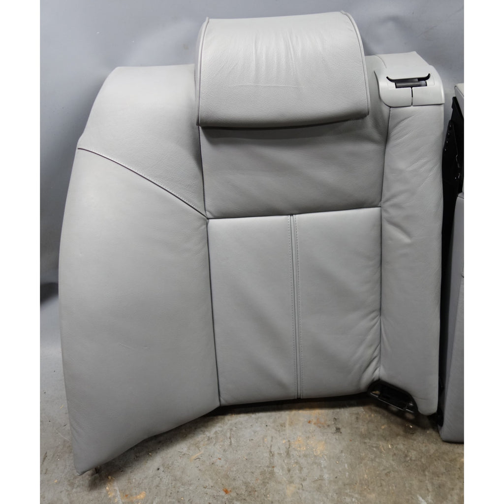1996-2001 BMW E38 7-Series Contour Rear Seat Backrest w/o Heat Grey Leather OEM