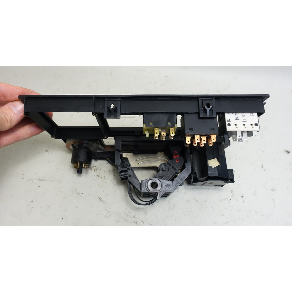 Damaged 1984-1991 BMW E30 Climate Control Radio Surround Trim Face Panel OE