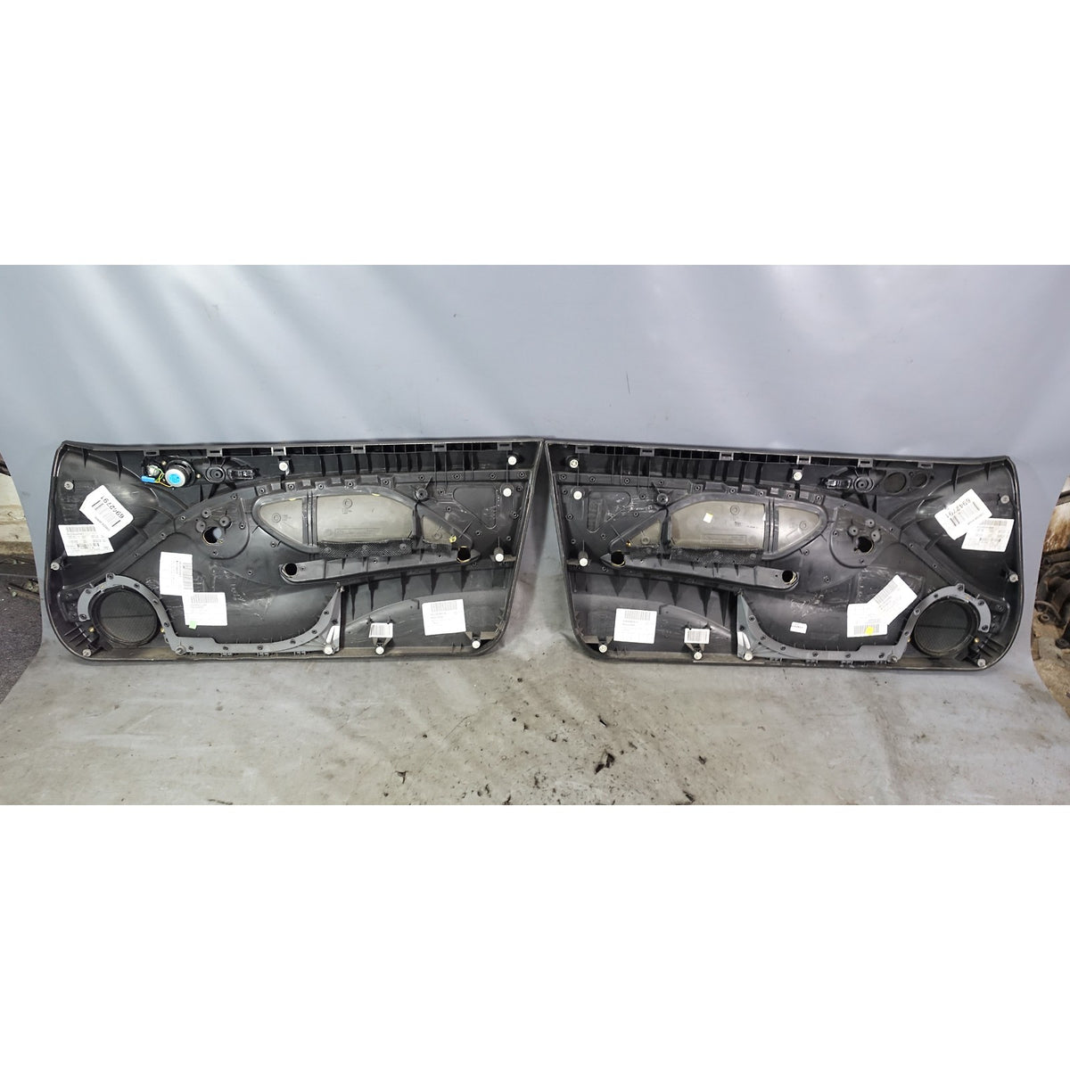 2001-2002 BMW E46 M3 Early Interior Door Panel Trim Pair Titan Black Napa OEM