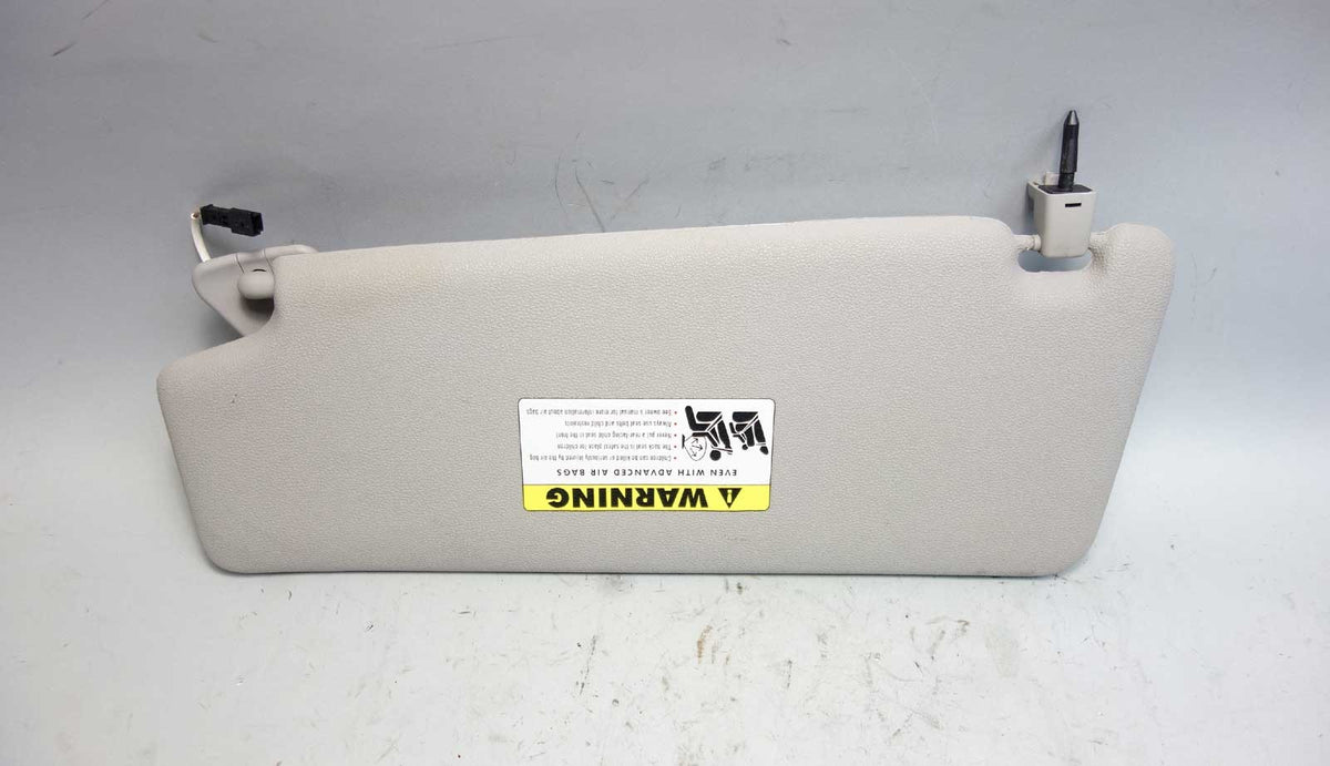 2006 BMW E53 X3 SAV Right Front Passengers Sun Visor Grey Vinyl w Mirror OEM
