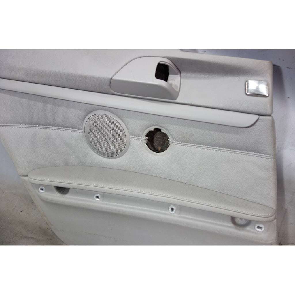 2008-2011 BMW E92 3-Series Coupe Rear Interior Lateral Trim Panels Grey Leather