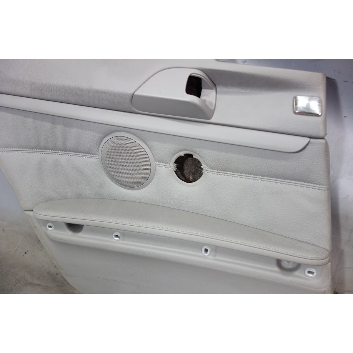 2008-2011 BMW E92 3-Series Coupe Rear Interior Lateral Trim Panels Grey Leather
