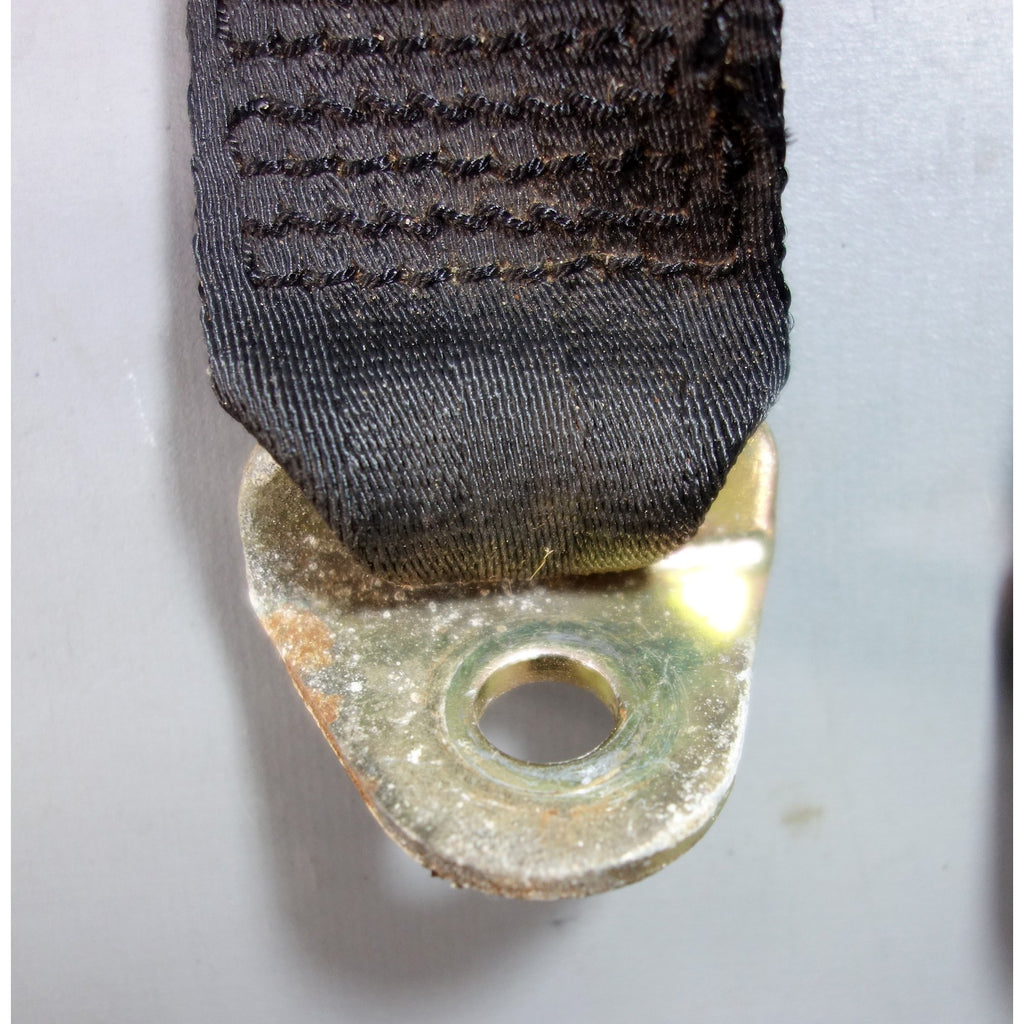 1969-1978 BMW E3 Sedan E12 5-Series Rear Seat Belt Pair Black OEM