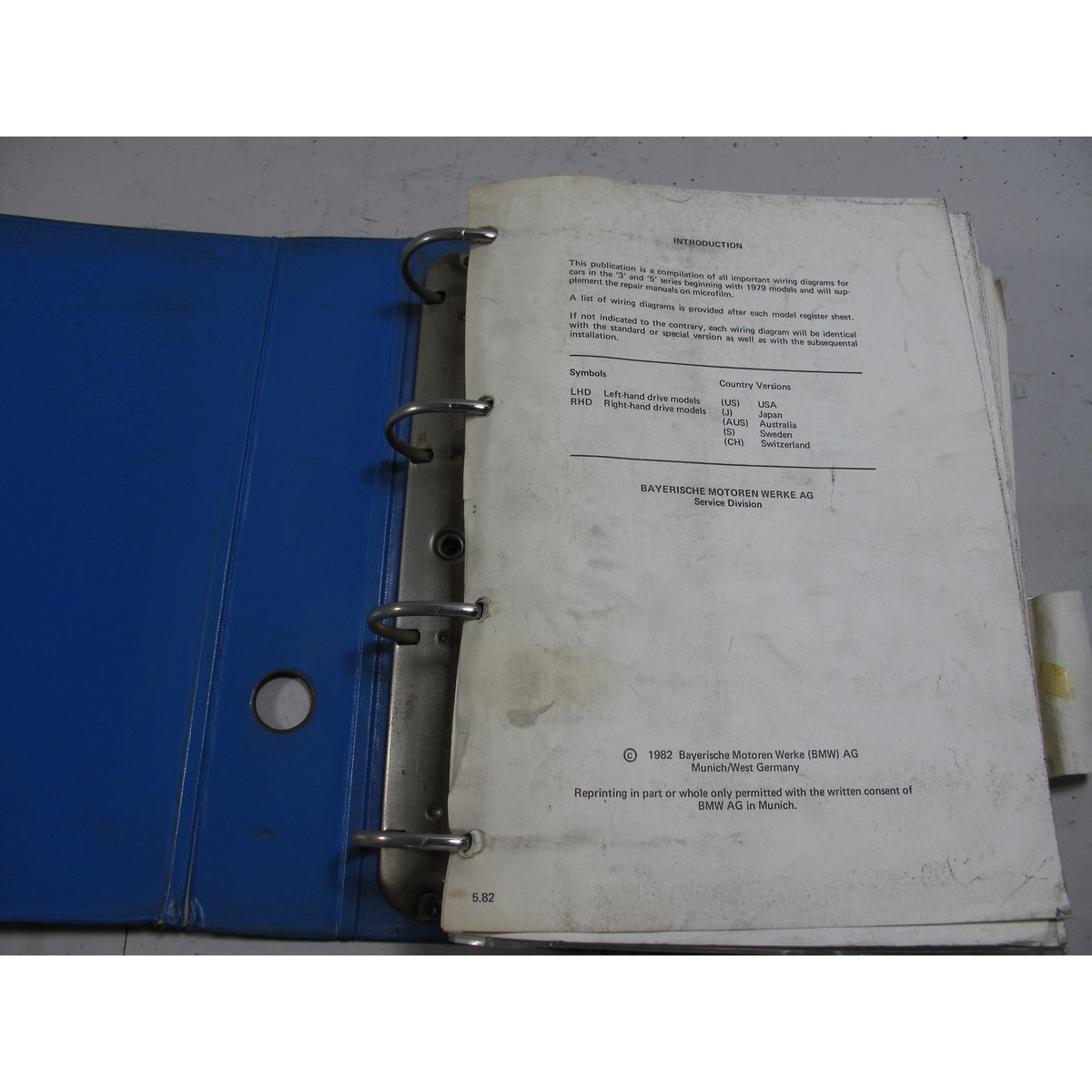 BMW General Electrical System Wiring Diagrams For 3 / 5 series 1979  + Models
