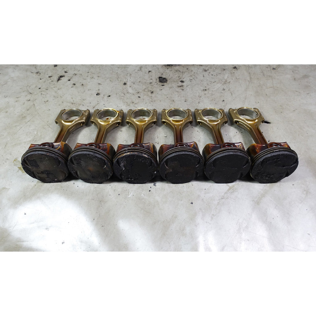 01-06 BMW M54 2.5L 6-Cylinder Engine Piston and Connecting Rod Set of 6 45013