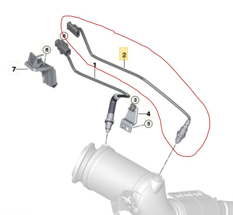 23-25 BMW X2 U10 X1 U11 28iX Downstream O2 Oxygen Lambda Sensor Post-Cat OEM