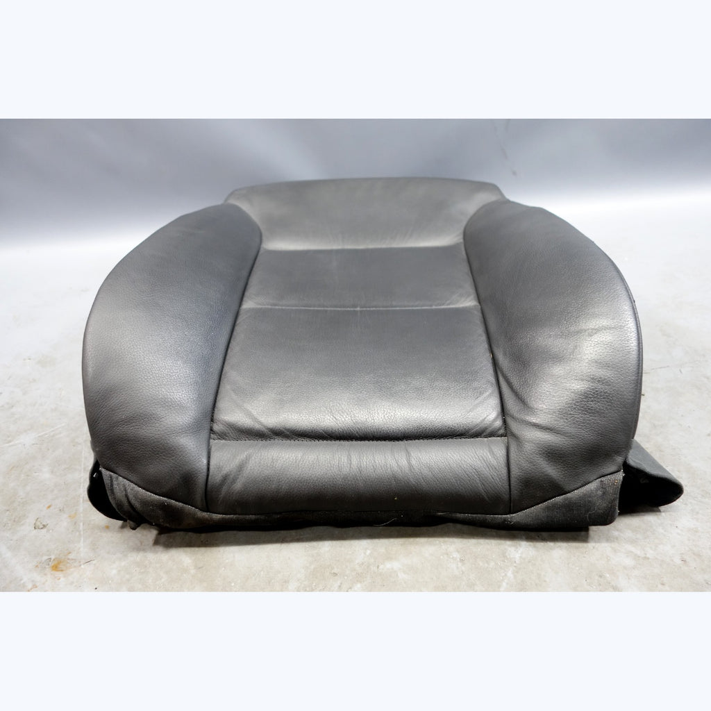 2004-2010 BMW E60 5-Series E61 Front Seat Back Rest Pad Black Leather Heated OE