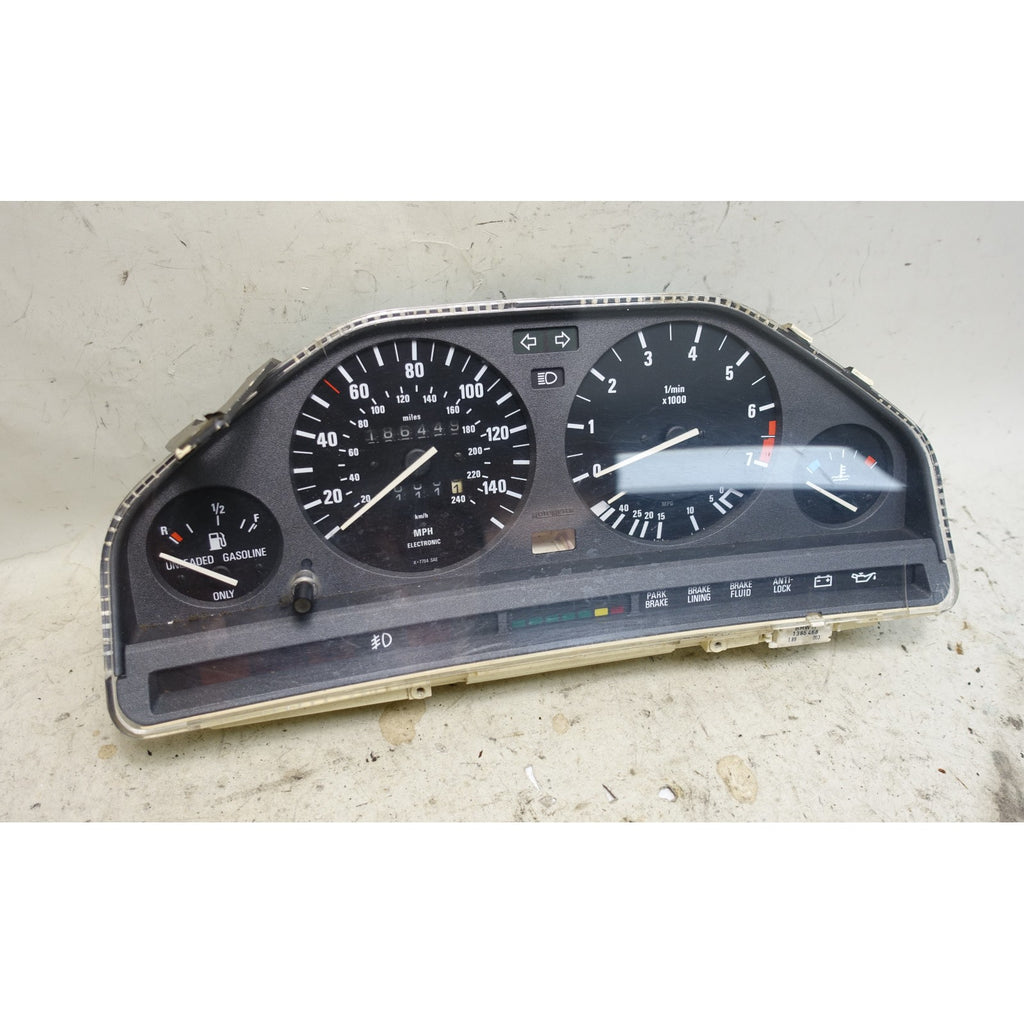 Damaged BMW E30 Instrument Cluster Speedometer Tachometer OEM 1988-1993