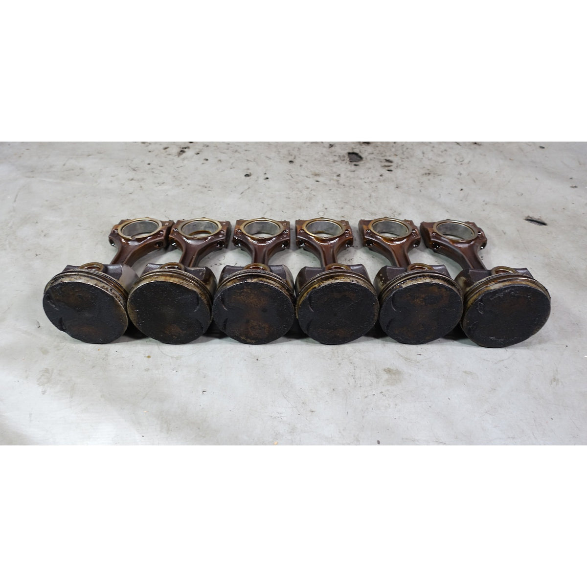 1996-1999 BMW M52 2.8L 6-Cylinder E36 E39 Piston Connecting Rod Set of 6 OEM