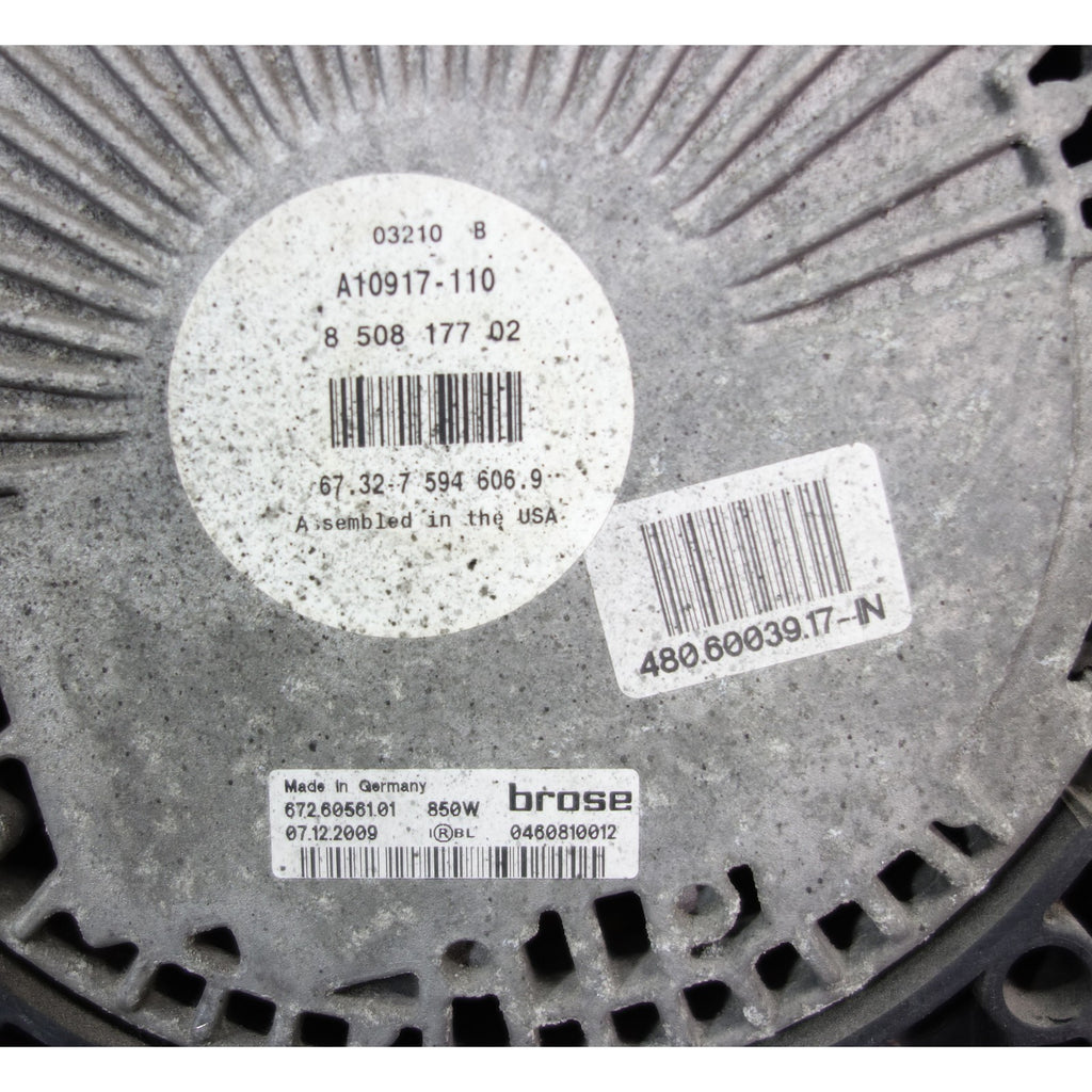 BMW X5 X6 Electric Radiator Cooling Fan 850W E70 E71 2009-2014 Factory OEM
