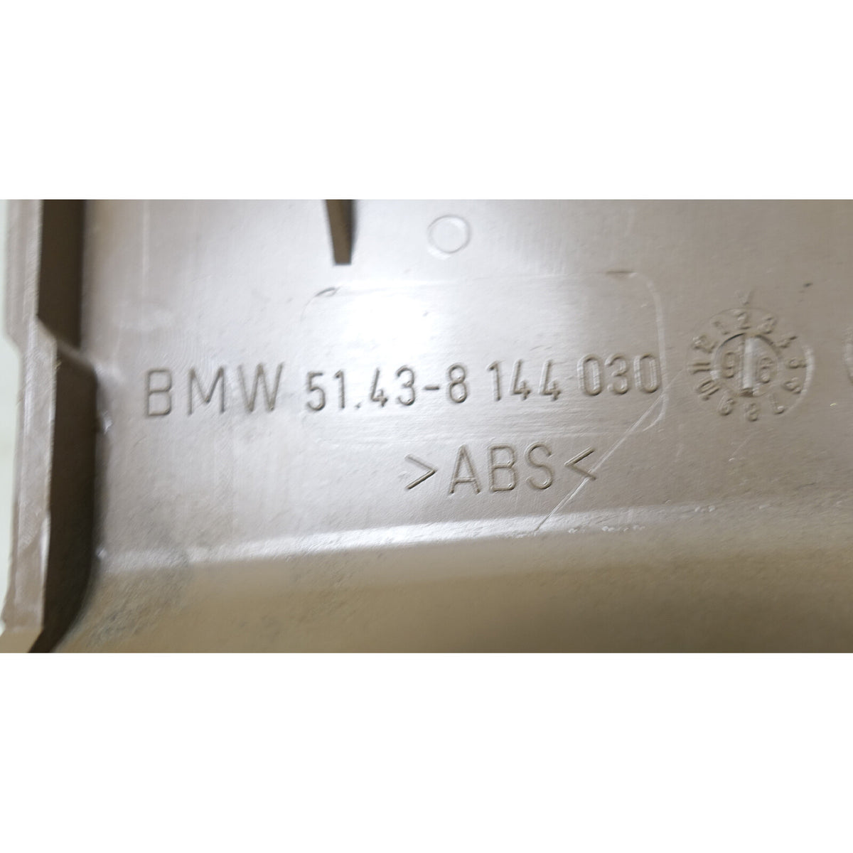 Damaged 1994-1998 BMW E36 3-Series Sedan Right Front Lower Kick Panel Beige OEM