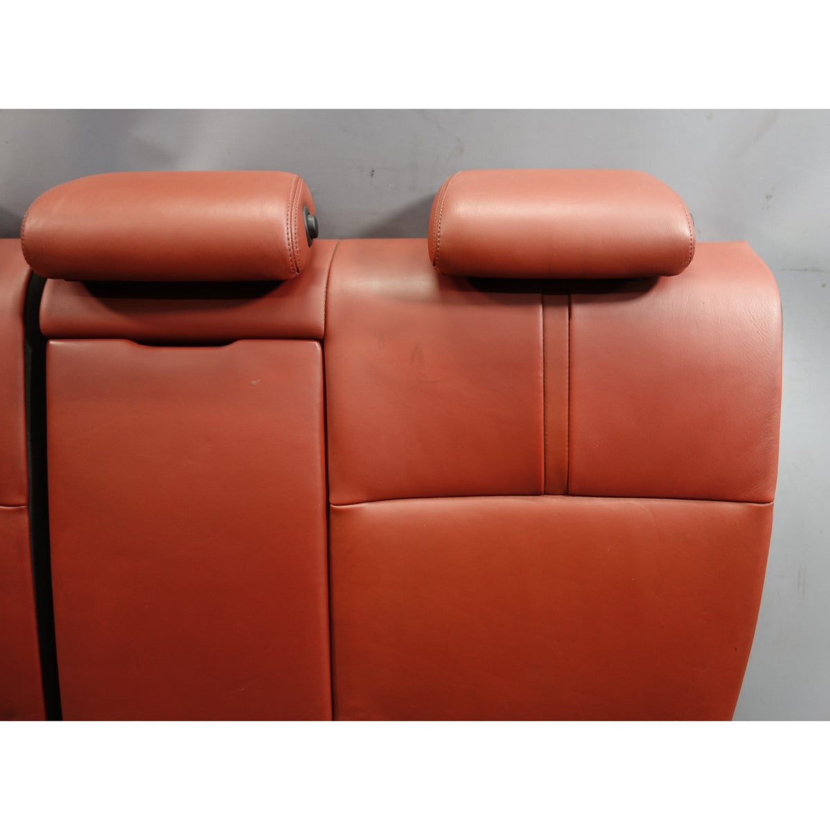 08-11 BMW E90 M3 Sedan Folding Rear Seat Backrest Assembly Fox Red Leather OEM
