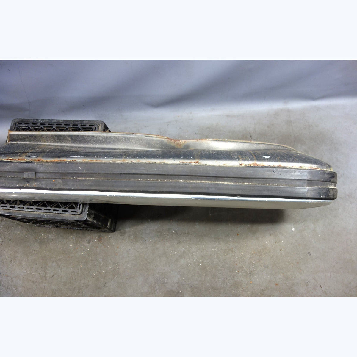 Damaged 1978-1979 BMW E23 733i 7-Series Aluminum Rear Bumper Cover w/ Shocks OEM