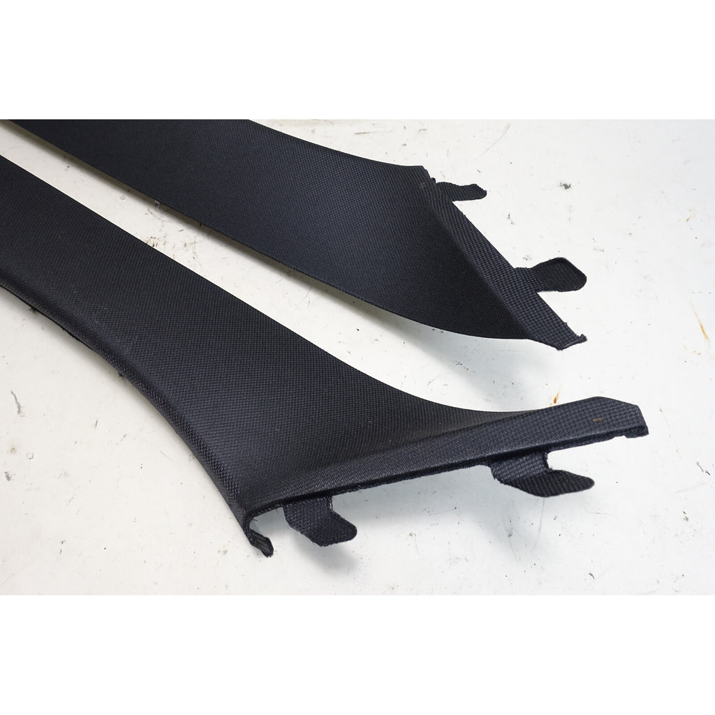 18-24 BMW G01 X3 F97 Front Windshield A- Pillar Column Cover Pair Anthracite OEM