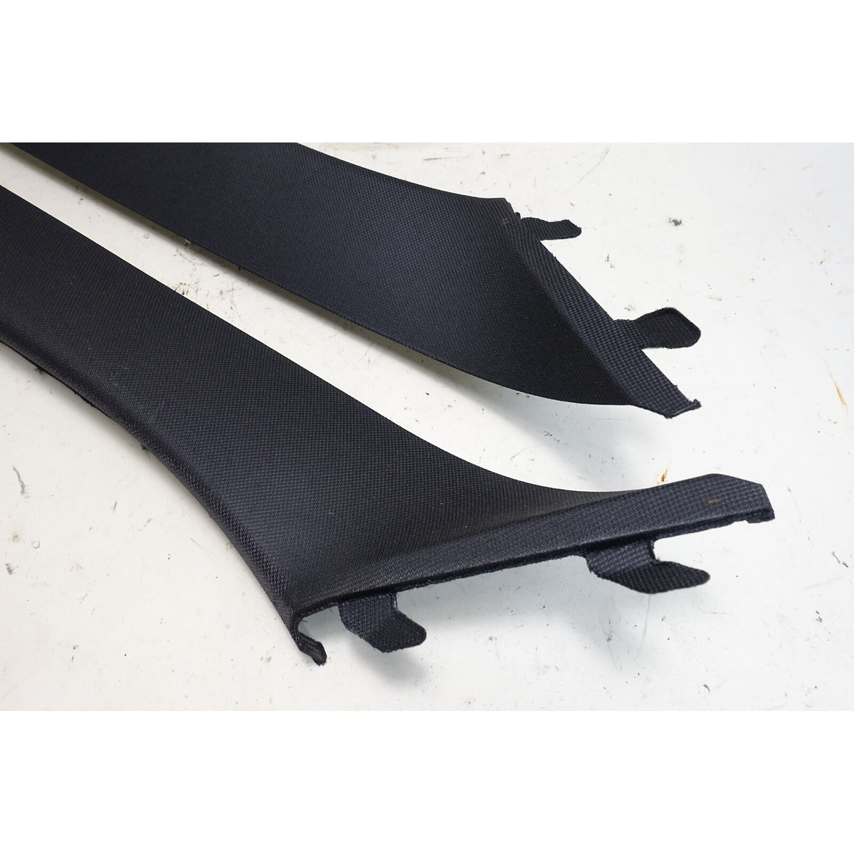 18-24 BMW G01 X3 F97 Front Windshield A- Pillar Column Cover Pair Anthracite OEM