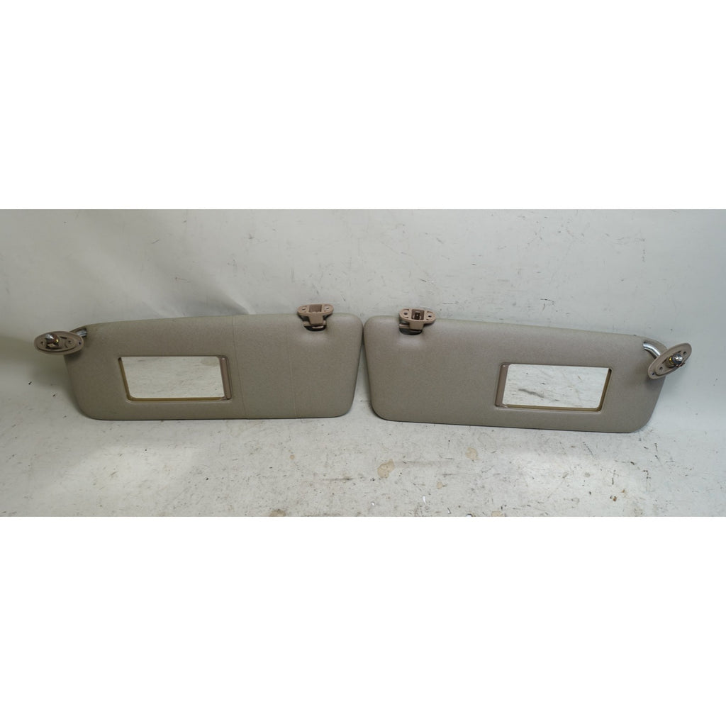 1991-1995 BMW E34 Factory Sun Visor Pair Parchment Beige Vinyl OEM