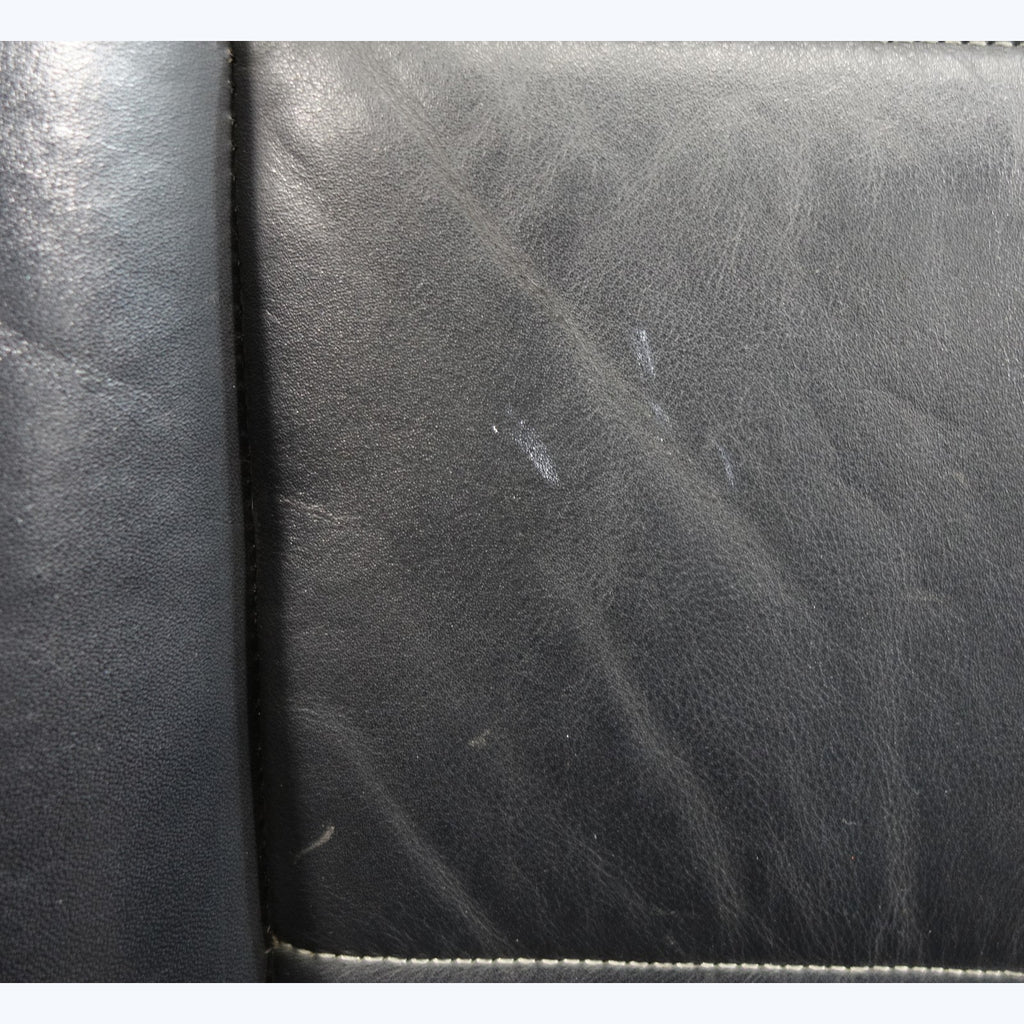 1988-1992 BMW E32 7-Series Front Seat Backrest Cushion Black Leather OEM