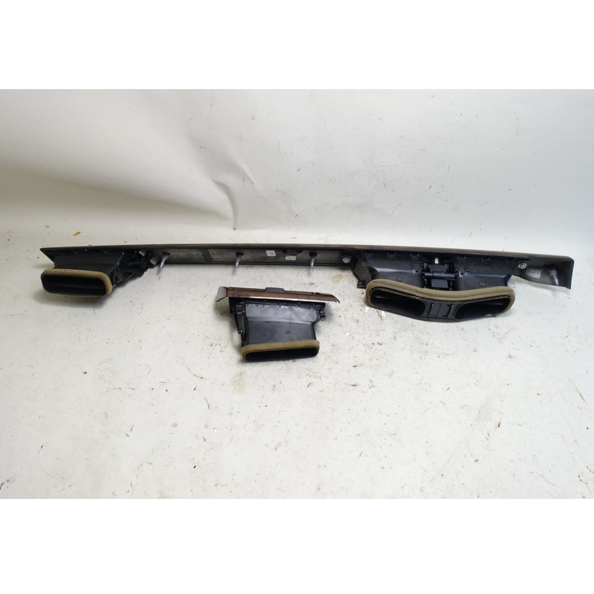 2004-2010 BMW E60 5-Series E61 Front Dashboard Wood Trim Set Dark Poplar OEM