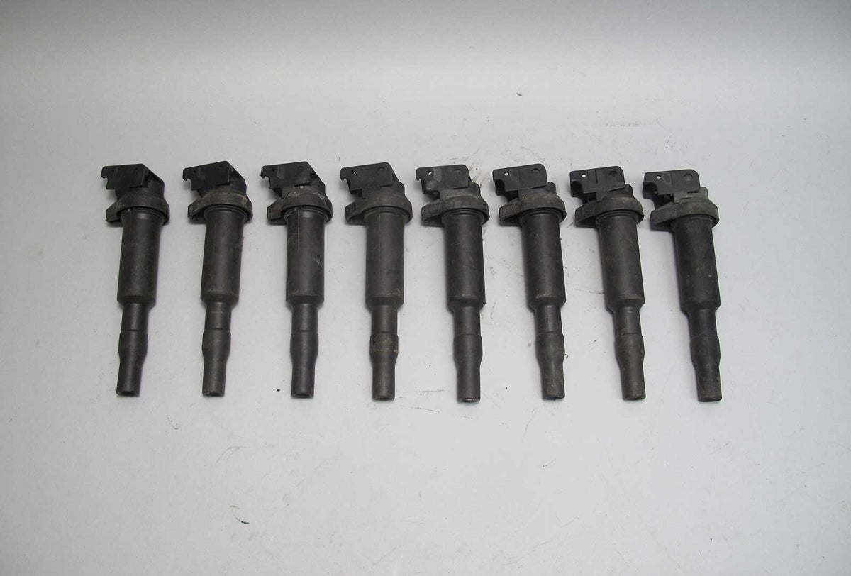 BMW S54 N63N Stick Ignition Coil Set of 8 BOSCH 2006-2015 OEM 0221504470