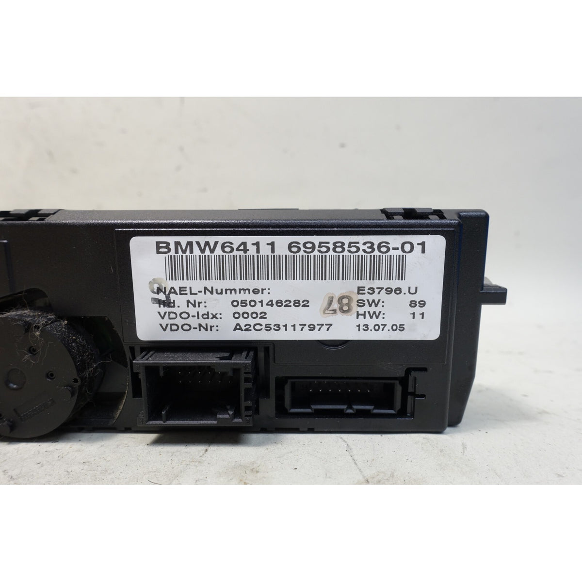 2006 BMW E90 3-Series E91 Early Automatic Climate Control Panel Black AC HVAC OE