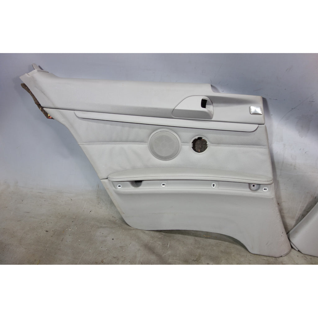 2008-2011 BMW E92 3-Series Coupe Rear Interior Lateral Trim Panels Grey Leather