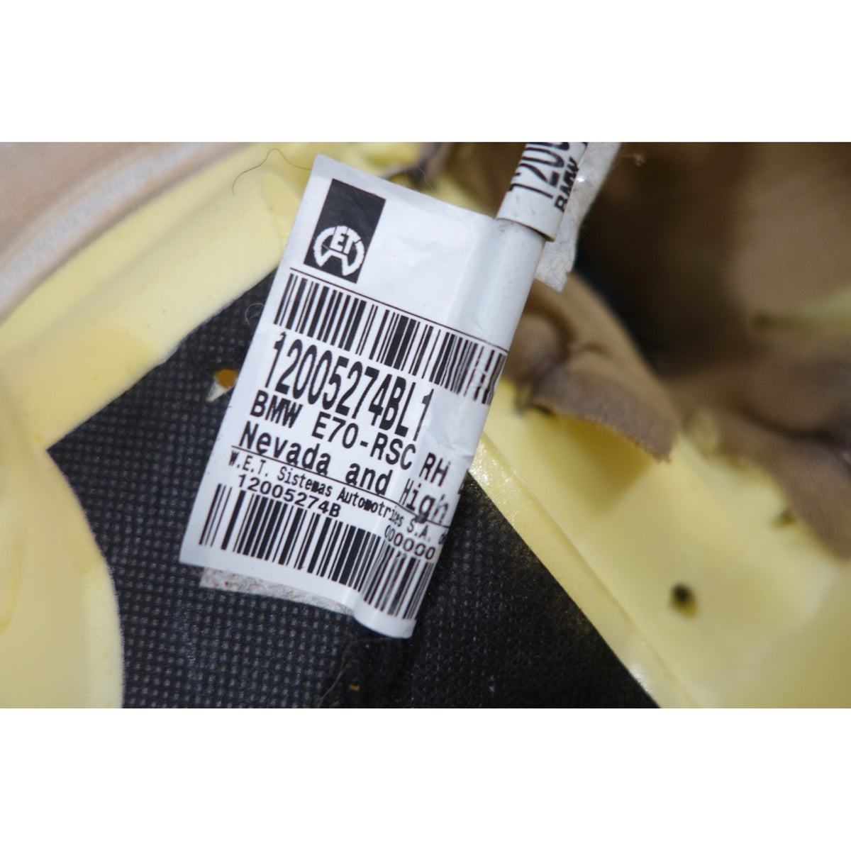 2007-2013 BMW E70 X5 SAV Rear 2nd Row Seat Bottom Bench Beige Leather