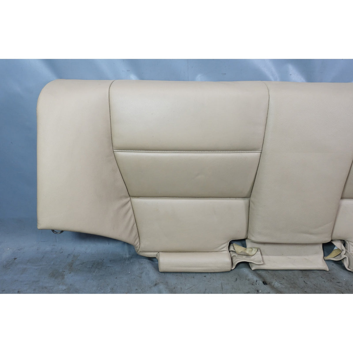 00-06 BMW E46 3-Series Coupe Rear Seat Bottom Bench Folding Beige Leather OEM