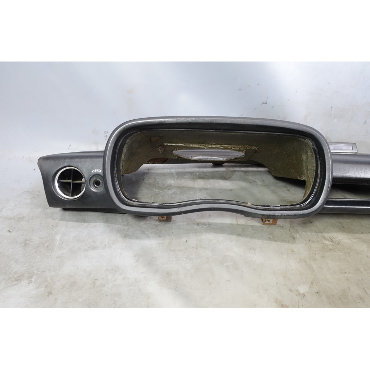Damaged BMW E3 Bavaria Sedan Dashboard Trim Panel Black Auto 1972-1976 OEM