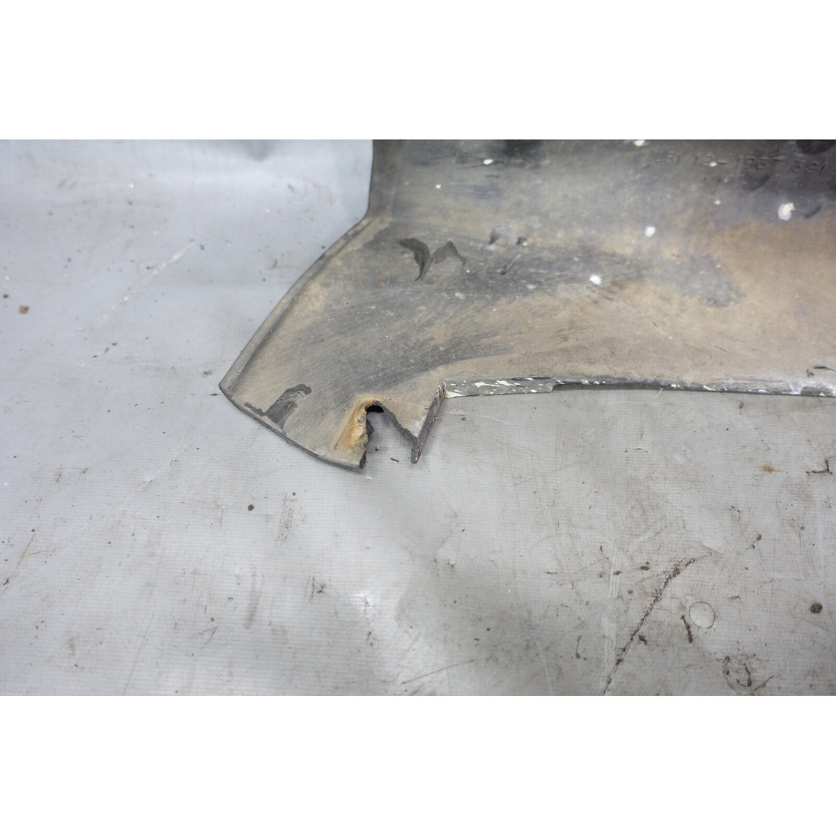 1986-1987 BMW E30 3-Series Coupe Sedan Left Rear Bumper Trim Cover Plastic