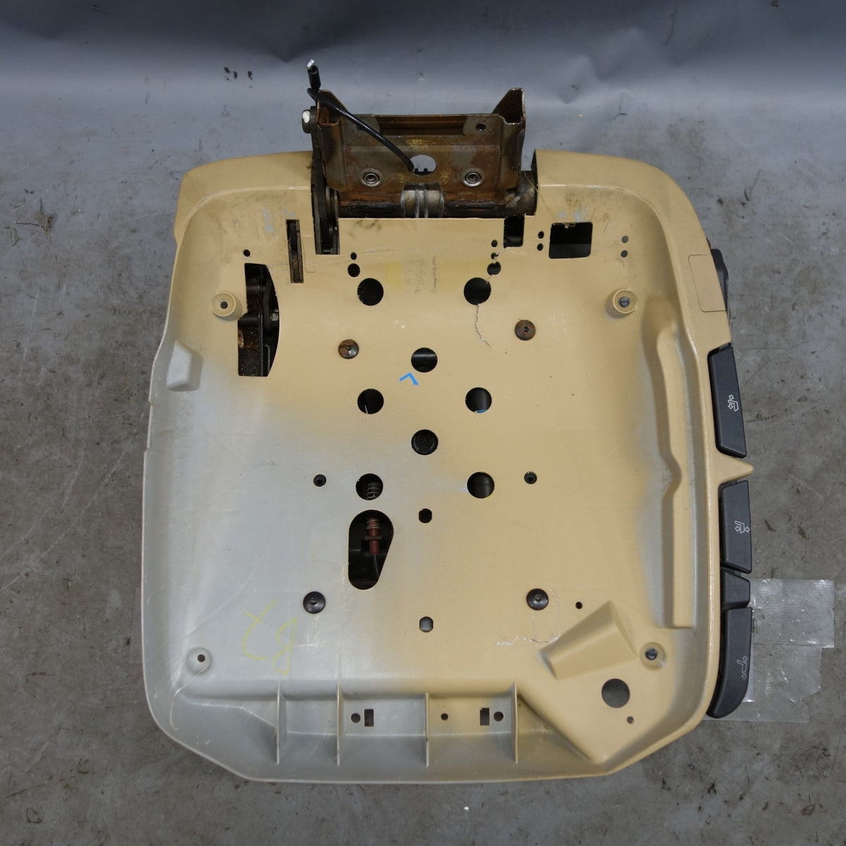 1994-1999 BMW E36 Front Left Basic Seat Base Rail Pan Assembly Manual Beige OEM