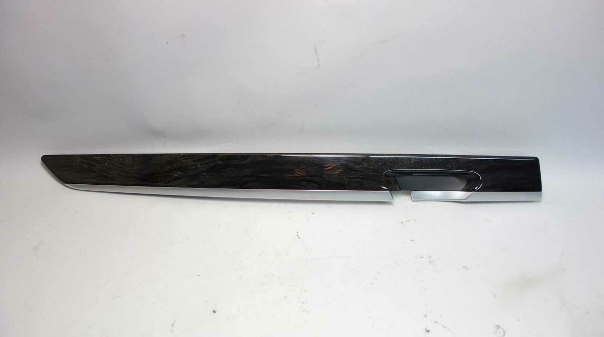 2009-2015 BMW F02 7-Series Li Long Left Rear Door Wood Trim Anthracite Ash OEM