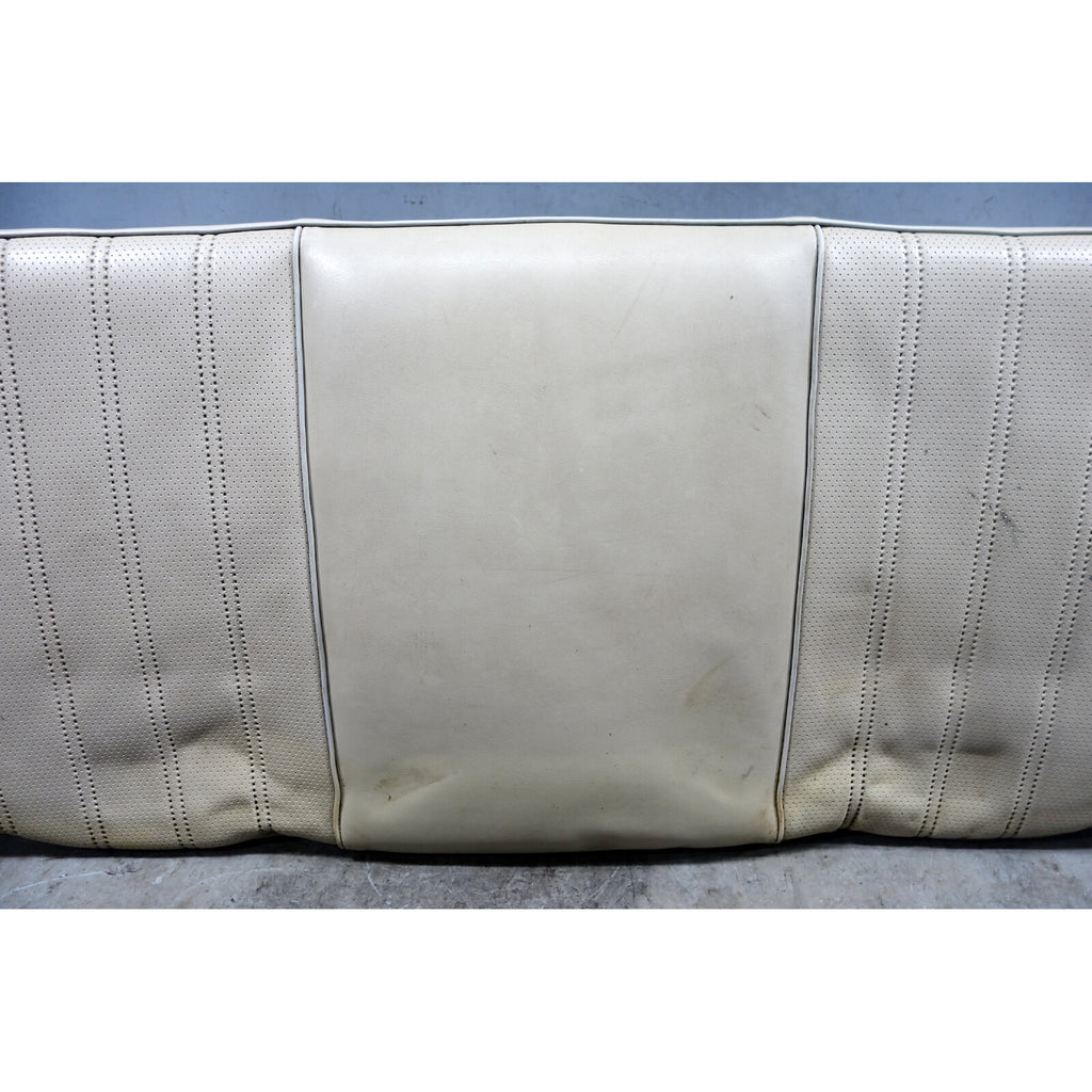 1984-1985 BMW E28 5-Series Rear Seat Bottom Bench Pad Pearl Beige Vinyl OEM