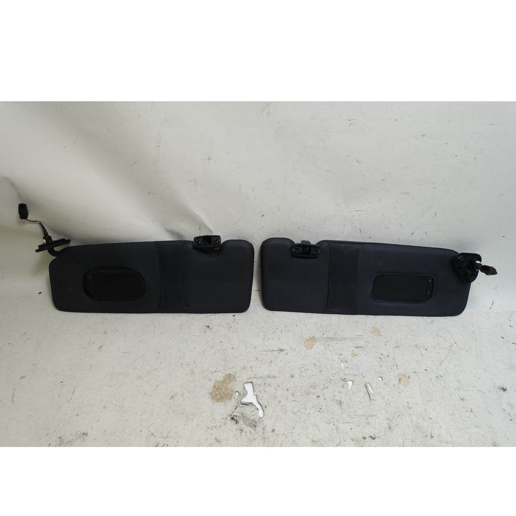 Damaged 2006–2010 BMW E64 650i M6 Convertible Sun Visor Pair Black Leather OEM