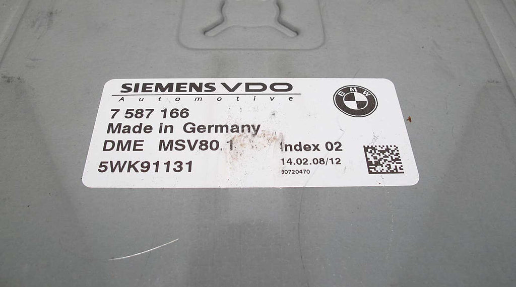 BMW N51 3.0L 6-Cyl Engine Management Computer Brain MSV80.1 DME ECU 2007-2011 OE