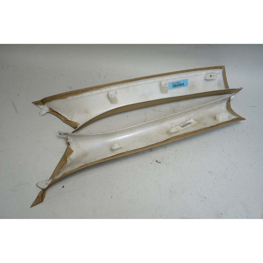 2007-2013 BMW E70 X5 SAV Front Windshield A- Pillar Column Covers Beige OEM