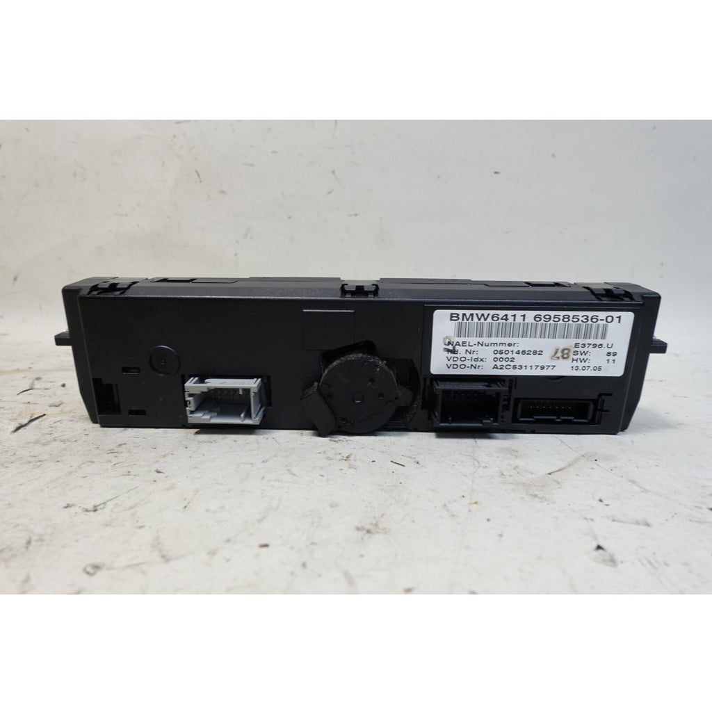 2006 BMW E90 3-Series E91 Early Automatic Climate Control Panel Black AC HVAC OE