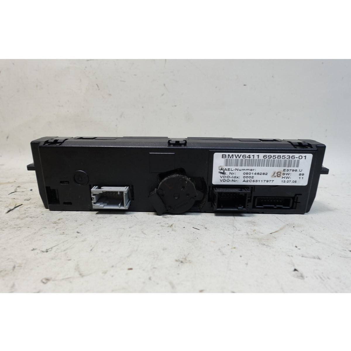 2006 BMW E90 3-Series E91 Early Automatic Climate Control Panel Black AC HVAC OE