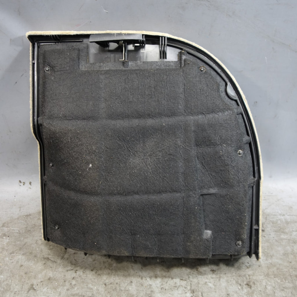 00-05 BMW E46 Touring Wagon Left Rear Trunk Side Trim Carpet Panel Beige OEM