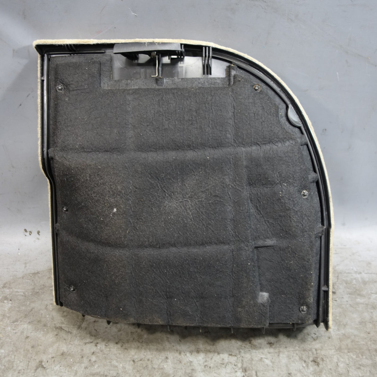 00-05 BMW E46 Touring Wagon Left Rear Trunk Side Trim Carpet Panel Beige OEM