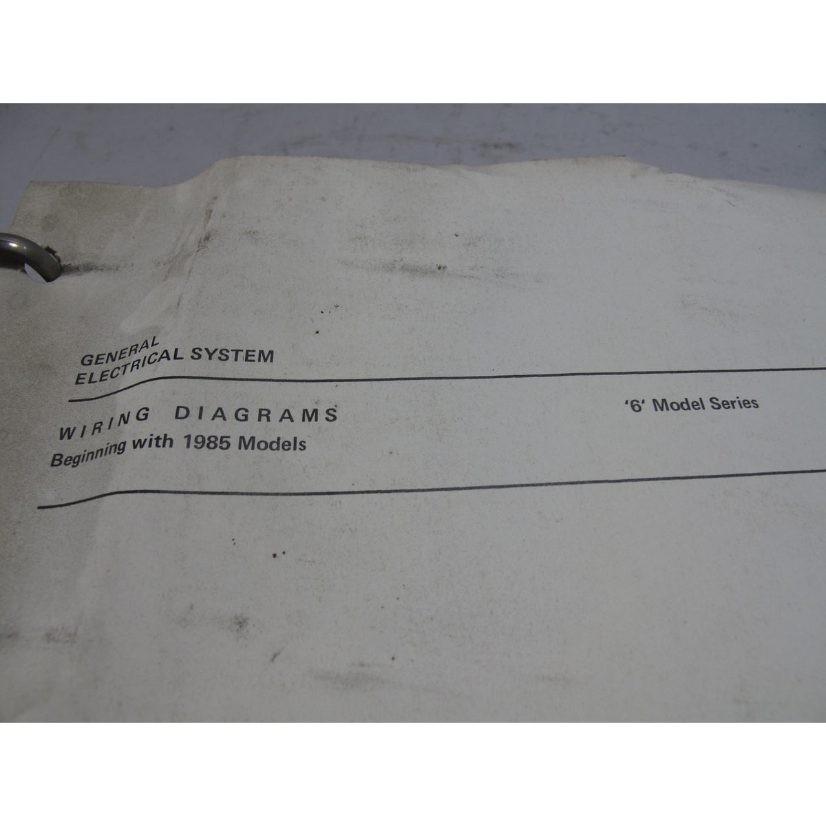 Original BMW General Electrical System Wiring Diagrams For 6 series 1985 +