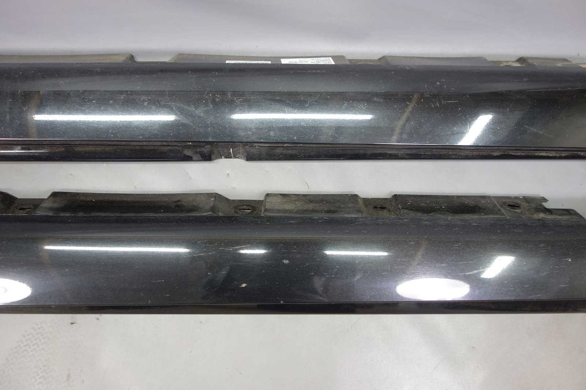 2009-2015 BMW F02 7-Series Exterior Side Skirt Rocker Panel Pair Black Sapphire