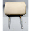 1979-1984 BMW E28 E23 Front Seat Adjustable Headrest Pearl Beige Vinyl OEM