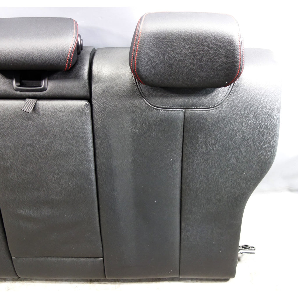 12-19 BMW F30 3-Series Sedan Rear Folding Seat Backrest Black Leather Red Accent