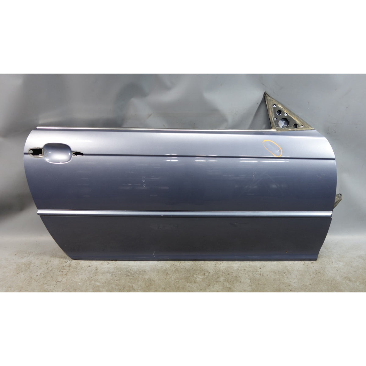 00-06 BMW E46 3-Series 2-door Right Passenger Outer Door Shell Steel Blue OEM