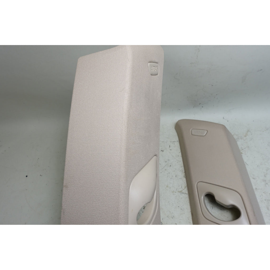 2014-2018 BMW F15 X5 Rear C- Pillar Column Covers Pair Oyster Beige OEM